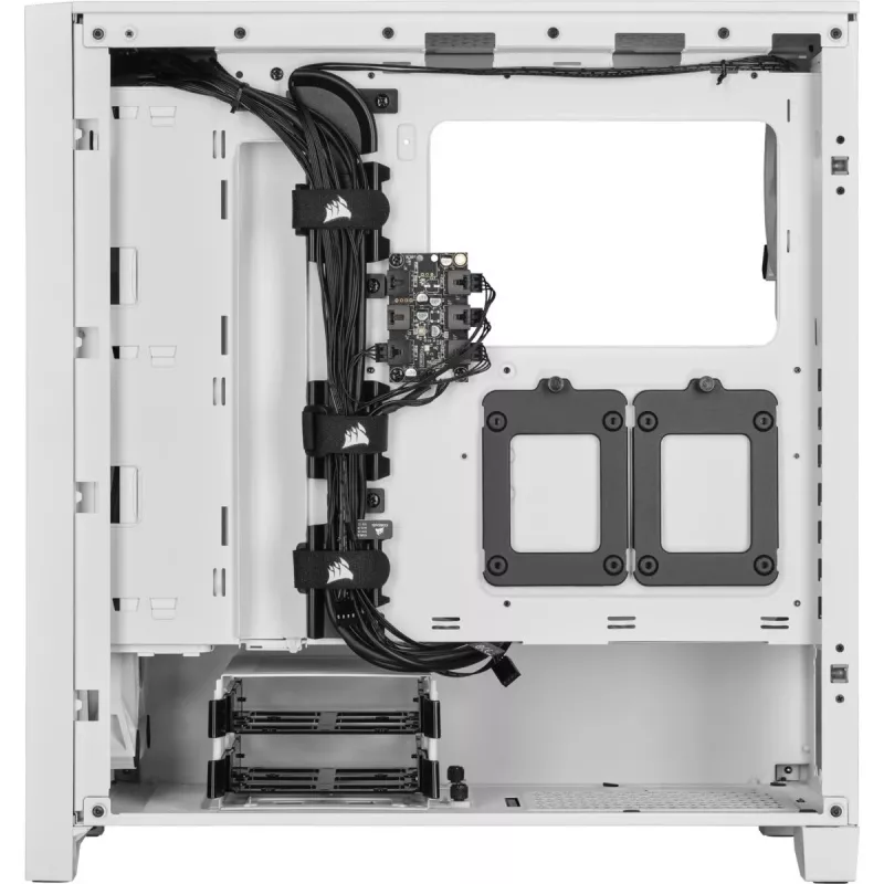 CORSAIR Midi Tower Case - Icue 4000d RGB White