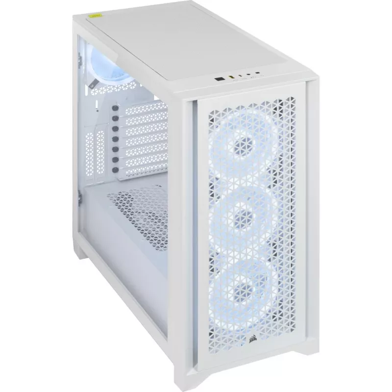 CORSAIR Midi Tower Case - Icue 4000d RGB White