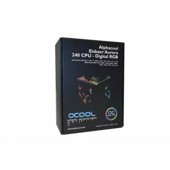 Liquid Cooler Alphacool Eisbaer Aurora 240 CPU Processor Black