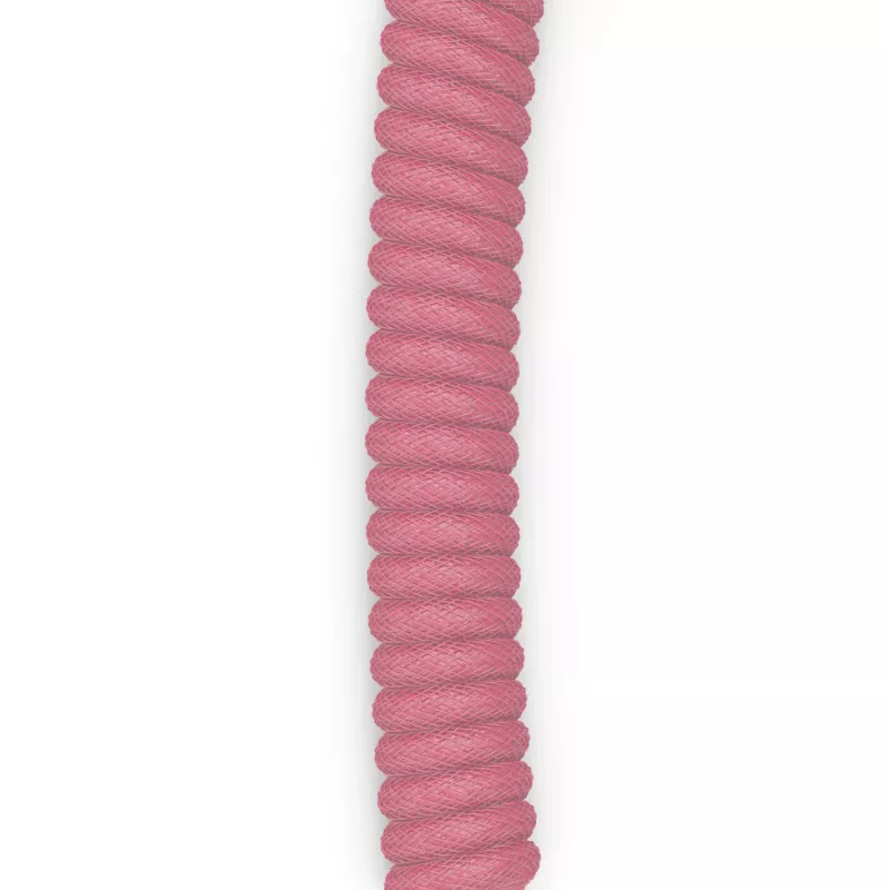 Coiled USB Cable GLORIOUS GMMK Pixel Pink 1.5m – detachable coiled cable for keyboards