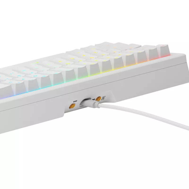 Mechanical Gaming Keyboard GLORIOUS GMMK 3 65% White — Wired USB, RGB, QWERTY (US)