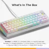 Mechanical Gaming Keyboard GLORIOUS GMMK 3 65% White — Wired USB, RGB, QWERTY (US)