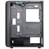 Aerocool BEAMBKV2 Gaming ATX Case 4 Fans 12cm FRGB Black, PC, Black, ATX, micro ATX, Mini-ITX, Gaming, Blue, Green, Red, Front, Side