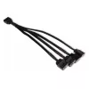 RGB splitter cable Alphacool 18710 Black Plastic