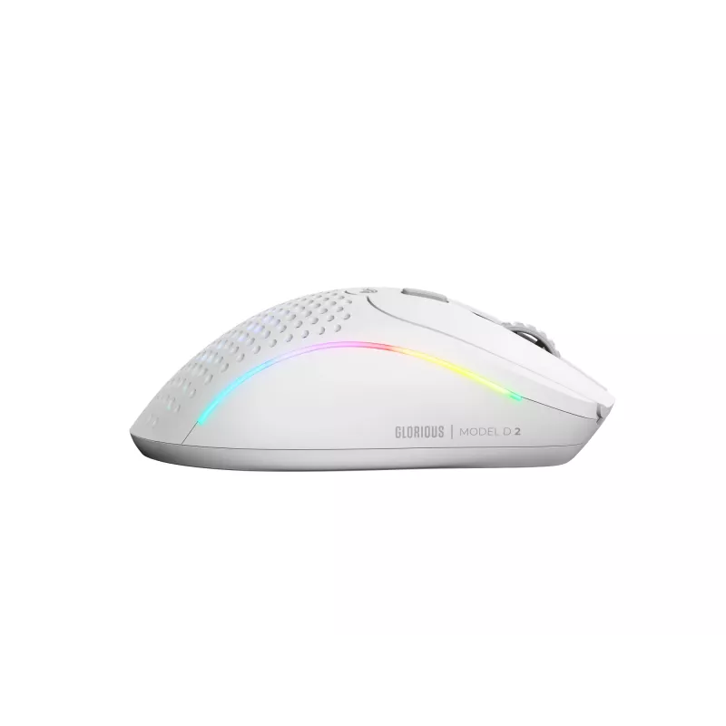 Glorious Gaming Glorious Model D 2 Wireless - Matte White, Right-hand, RF Wireless, 19000 DPI, White