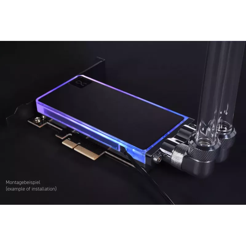 Alphacool Core M.2 NVMe PCIe 5.0 Liquid Cooler with Backplate