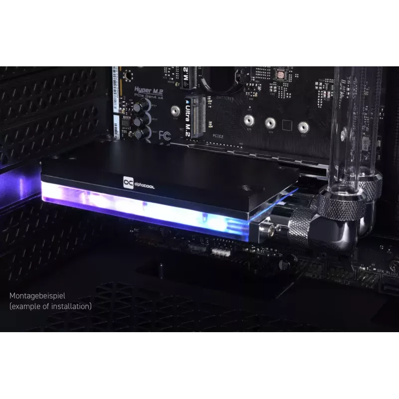 Alphacool Core M.2 NVMe PCIe 5.0 Liquid Cooler with Backplate