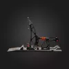 Asetek Gaming Pedals 40-010-0000002 — Wired PC Pedals, Aluminium/Bronze Housing, Black/Orange/White