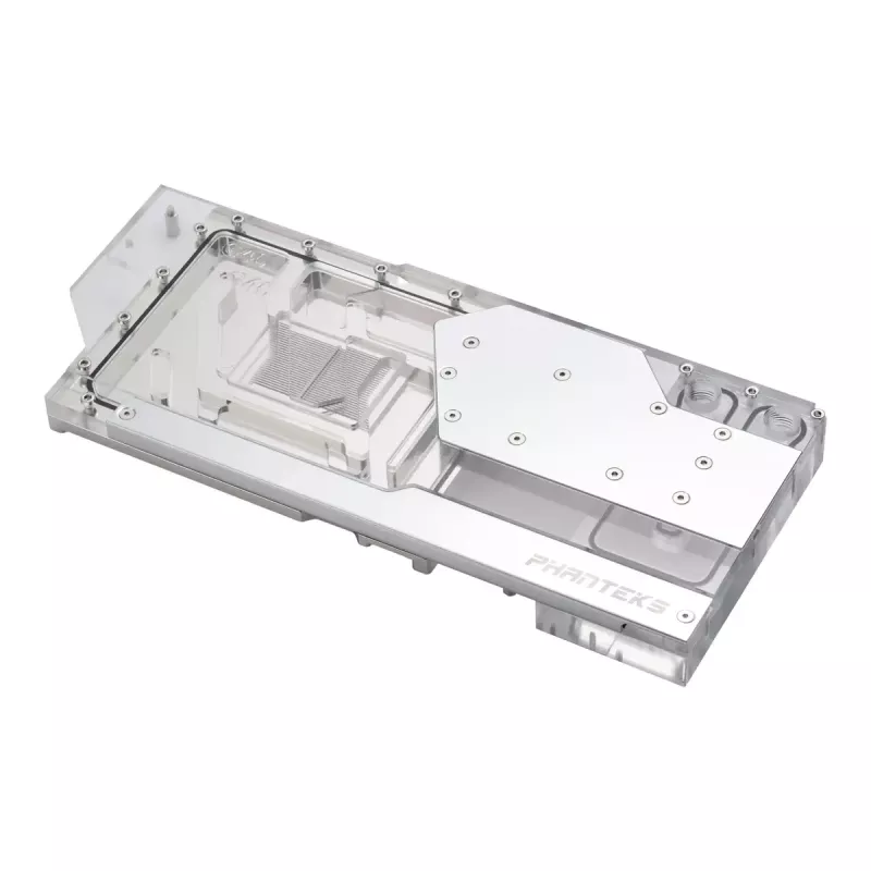 Water block + Backplate Phanteks Glacier G40 Acrylic Copper Grey Transparent