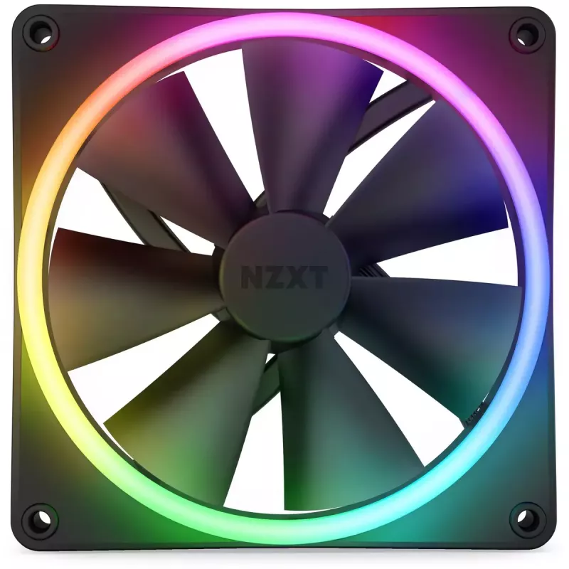 Fan NZXT F120 RGB DUO 12 cm Black 500-1800 RPM 2.42 mmH2O