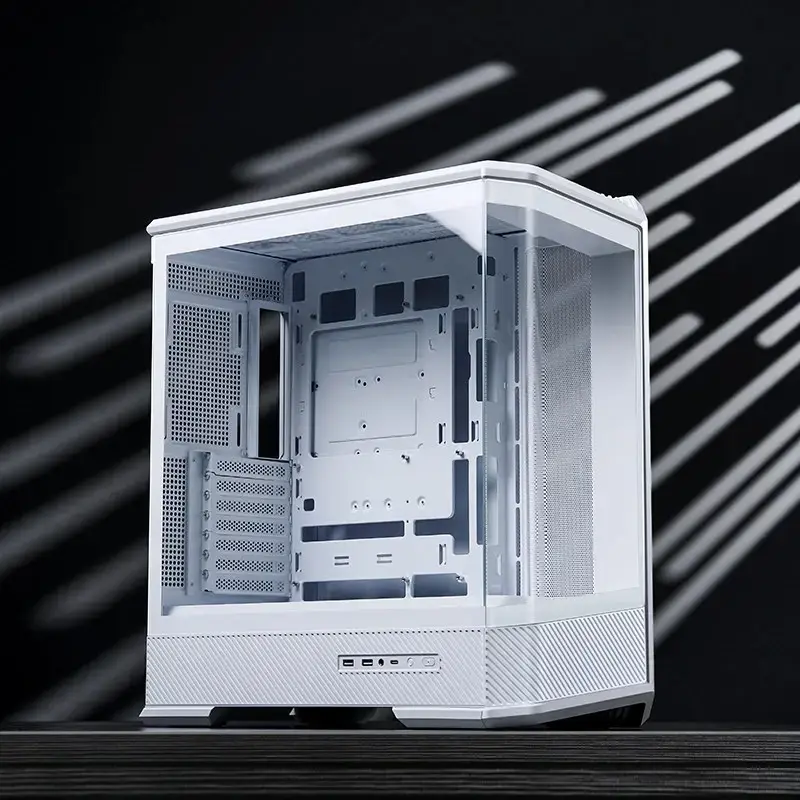 Computer Case Jonsbo D400 Midi Tower ATX Tempered Glass - White