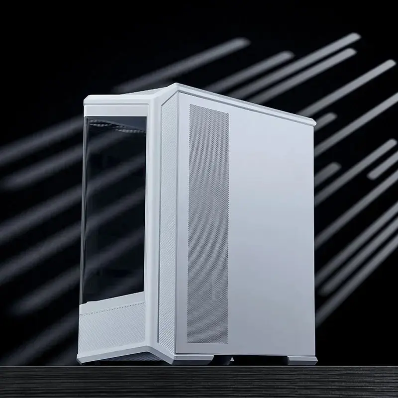 Computer Case Jonsbo D400 Midi Tower ATX Tempered Glass - White
