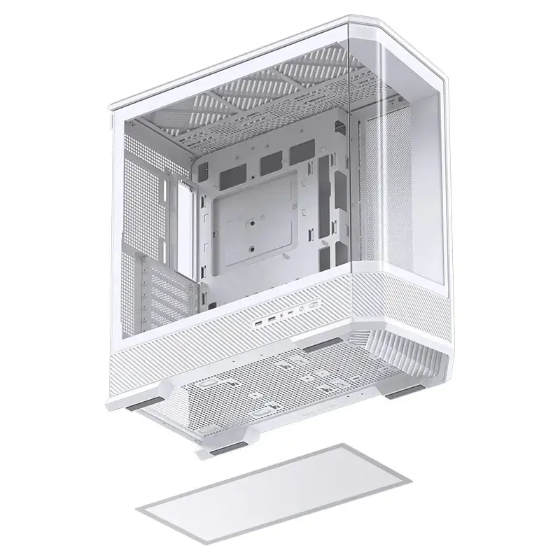 Computer Case Jonsbo D400 Midi Tower ATX Tempered Glass - White