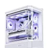 Computer Case Jonsbo D400 Midi Tower ATX Tempered Glass - White