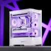 Computer Case Jonsbo D400 Midi Tower ATX Tempered Glass - White
