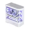 Computer Case Jonsbo D400 Midi Tower ATX Tempered Glass - White