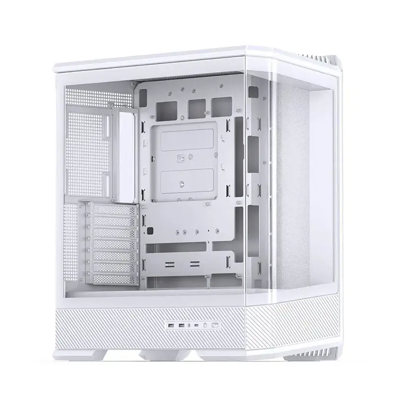 Computer Case Jonsbo D400 Midi Tower ATX Tempered Glass - White