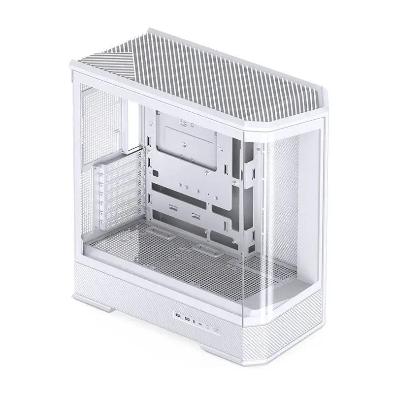 Computer Case Jonsbo D400 Midi Tower ATX Tempered Glass - White
