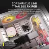 CORSAIR CPU Cooler - Icue Link Titan 360 Rx RGB Aio Liquid Cooler - White