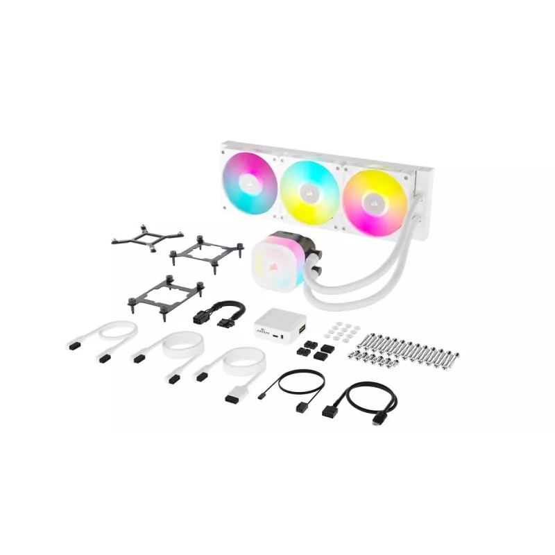 CORSAIR CPU Cooler - Icue Link Titan 360 Rx RGB Aio Liquid Cooler - White