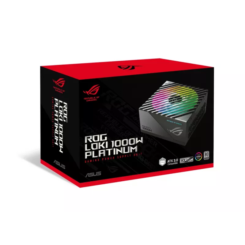 ASUS ROG Loki SFX-L 1000W Platinum power supply unit 24-pin ATX Black, Silver
