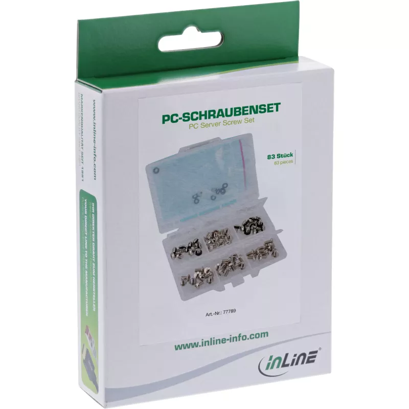 InLine PC Server Screw Set 83pcs.