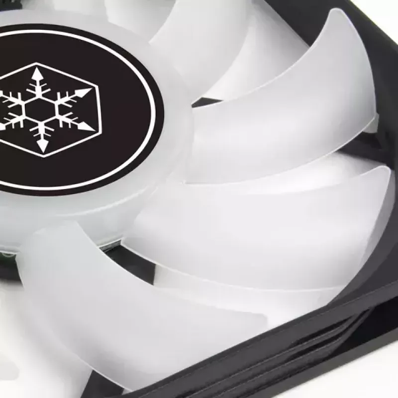 Air cooler Silverstone Air Slimmer 120 12 cm Black Transparent