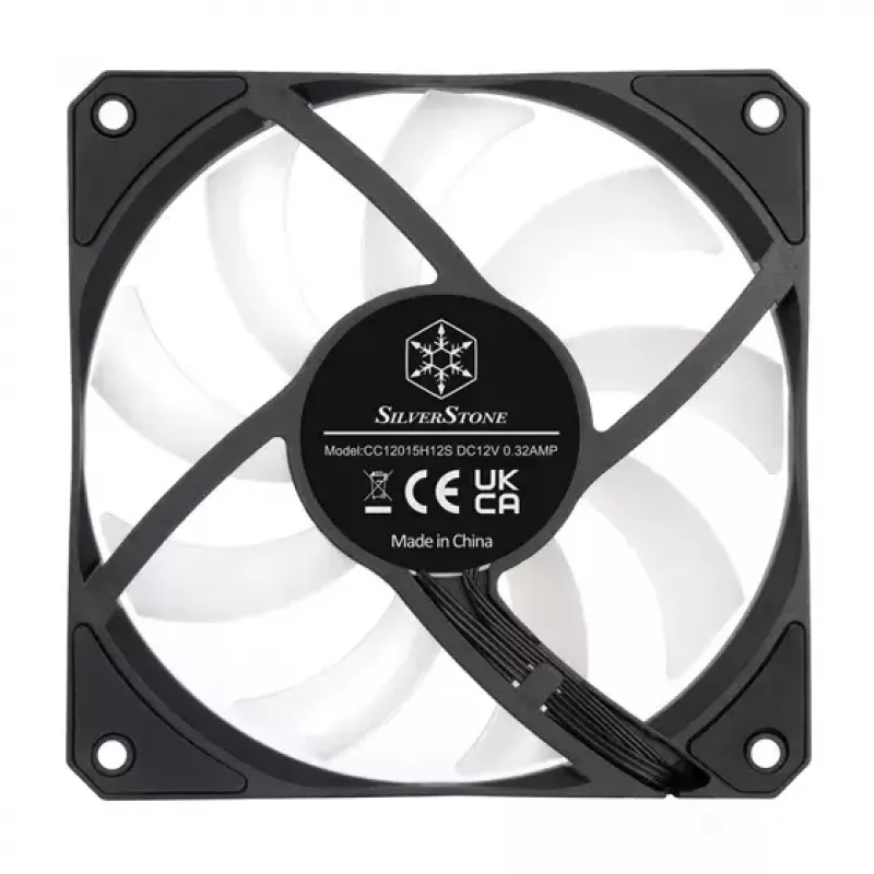 Air cooler Silverstone Air Slimmer 120 12 cm Black Transparent