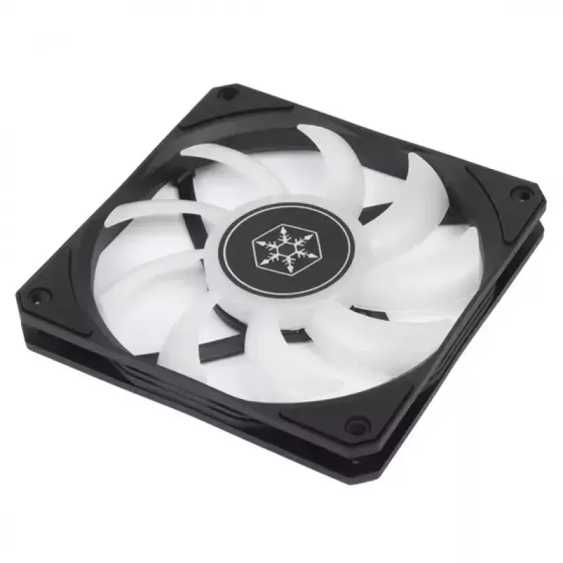Air cooler Silverstone Air Slimmer 120 12 cm Black Transparent