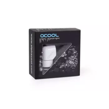 Mounting kit Alphacool Eiszapfen L-connector rotatable G1/4 outer thread to G1/4 inner thread white