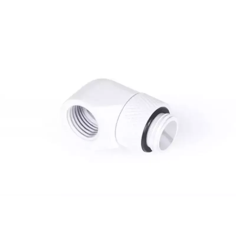 Mounting kit Alphacool Eiszapfen L-connector rotatable G1/4 outer thread to G1/4 inner thread white