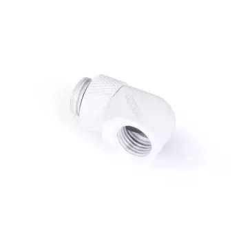 Mounting kit Alphacool Eiszapfen L-connector rotatable G1/4 outer thread to G1/4 inner thread white