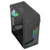 Aerocool SCAPEBKV3 Gaming ATX Case Front RGB LED Tempered Glass 3x ARGB Fans Black