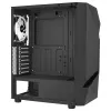 Aerocool SCAPEBKV3 Gaming ATX Case Front RGB LED Tempered Glass 3x ARGB Fans Black