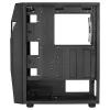 Aerocool SCAPEBKV3 Gaming ATX Case Front RGB LED Tempered Glass 3x ARGB Fans Black