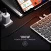 Axagon HMC-KB-GE, USB 5Gbps hub w. keyboard, HDMI 4K/60Hz, 3x USB-A, SD/mSD, audio, PD 100, German layout