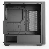 Aerocool D501A Midi Tower Black, Wood