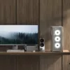 Aerocool D501A Midi Tower Black, Wood