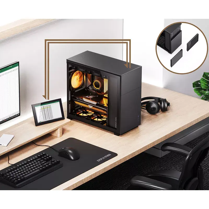 PC Case Jonsbo D41 STD Midi Tower Black