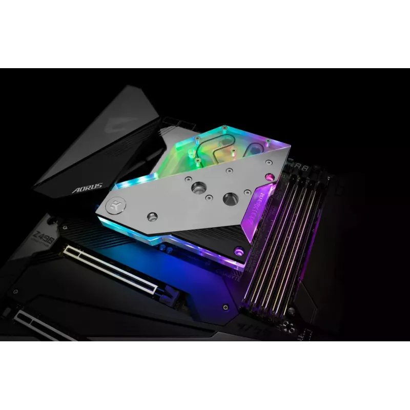 Water block EK Water Blocks Acrylic Aluminium Brass Copper Silver Transparent