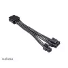 Adapter cable Akasa AK-CBPW22-15 — 8-pin EPS to 4-pin ATX, 15 cm