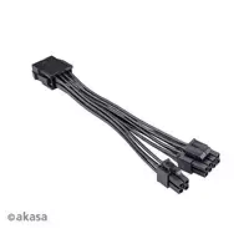 Adapter cable Akasa AK-CBPW22-15 — 8-pin EPS to 4-pin ATX, 15 cm