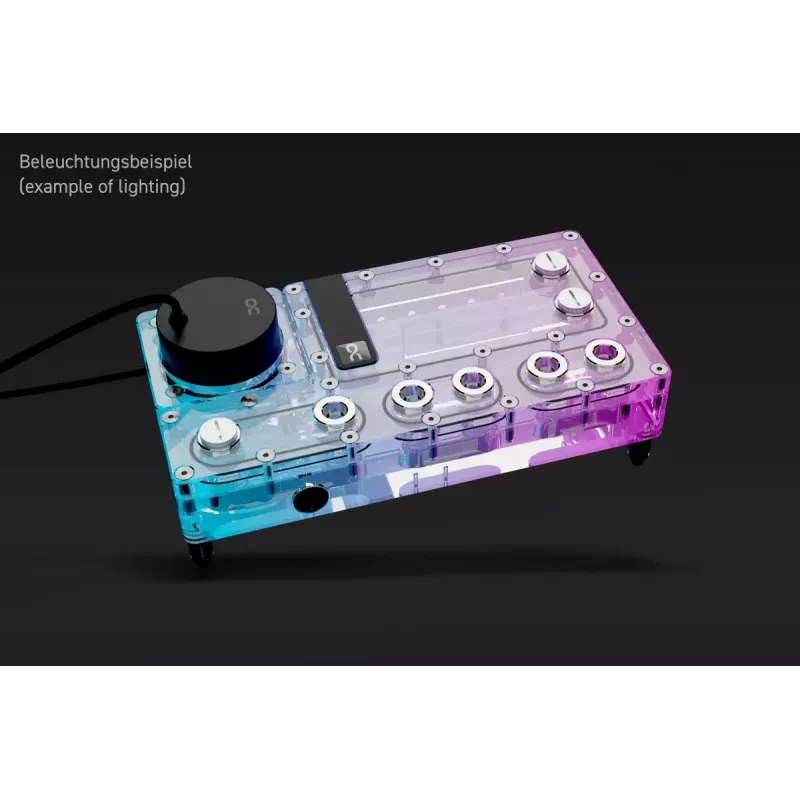 Pump & reservoir Alphacool Core Distro Plate Black Transparent Acrylic Aluminium Ceramic Synthetic