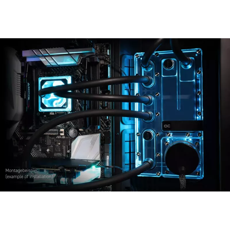 Pump & reservoir Alphacool Core Distro Plate Black Transparent Acrylic Aluminium Ceramic Synthetic