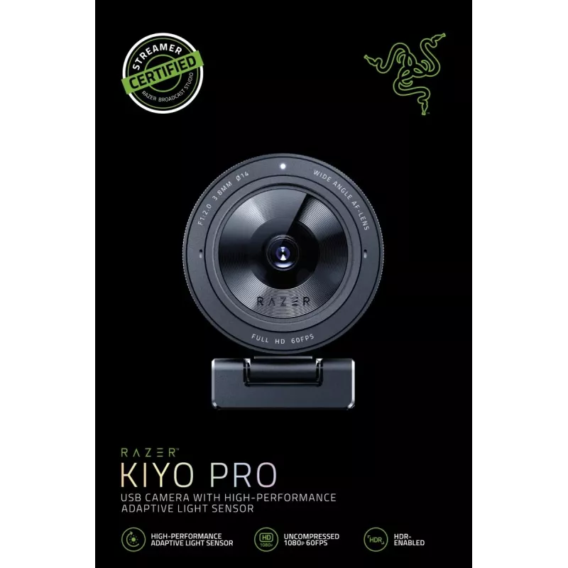 Webcam Razer Kiyo Pro 2.1 MP 1920 x 1080 pixels USB Black