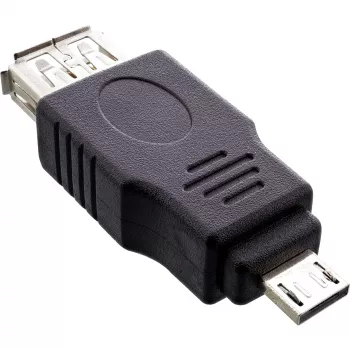 InLine Micro USB Adapter Micro-A male to USB Type A female 31600