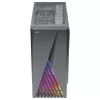 Aerocool DELTABKV1 ATX PC Case RGB Front Full Side Window 12cm Fan Black