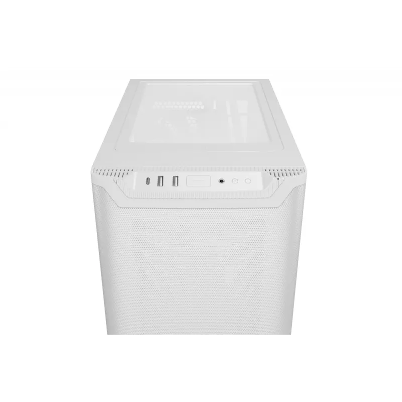 PC case be quiet! PURE BASE 501 Airflow Midi Tower White — ATX, 3×140mm front, 1×140mm rear, 5×2.5 inch, 2×3.5 inch, USB‑C, PWM support