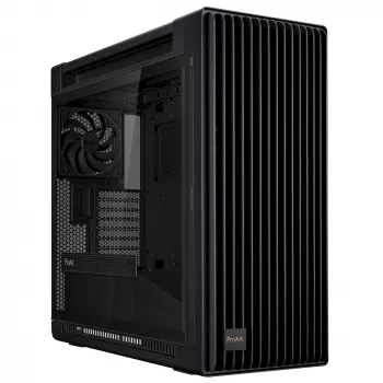 PC Case ASUS ProArt PA602 Midi Tower Black — ATX/EATX support, tempered glass, 2x200mm front fans, 360mm top radiator, GPU up to 450mm
