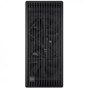 PC Case ASUS ProArt PA602 Midi Tower Black — ATX/EATX support, tempered glass, 2x200mm front fans, 360mm top radiator, GPU up to 450mm